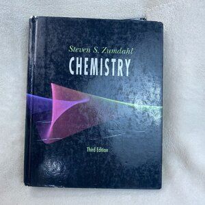 Chemistry Third Edition 1993 Hardcover Book by Steven S. Zumdahl